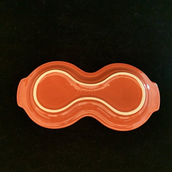 Fiesta Cinnabar Sugar Creamer Tray Underplate Fiestaware Home Laughlin HLC USA - Picture 6 of 8